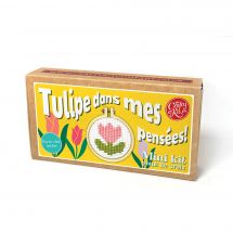 Mini kit point de croix - The Crafty Kit Compagny - Tulipe dans mes pensées !