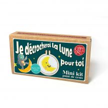 Mini kit point de croix - The Crafty Kit Compagny - Je décrocherais la lune pour toi