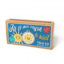 Mini kit point de croix - The Crafty Kit Compagny - Tu es mon rayon de soleil