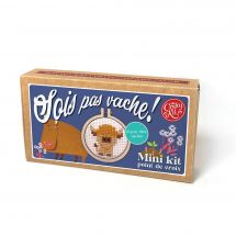 Mini kit point de croix - The Crafty Kit Compagny - Sois pas vache