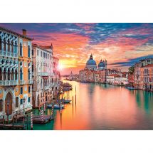 Puzzle  - Castorland - Coucher de soleil à Venise - 500 pièces
