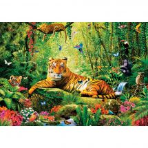 Puzzle  - Castorland - Sa Majesté le Tigre  - 500 pièces
