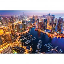 Puzzle  - Castorland - Dubaï de nuit - 1000 pièces