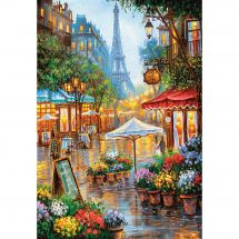 Puzzle  - Castorland - Fleurs de printemps, Paris - 1000 pièces