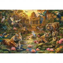 Puzzle  - Castorland - Paradis des tigres - 1500 pièces