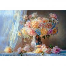 Puzzle  - Castorland - Pivoines pastel - 1500 pièces