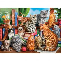 Puzzle  - Castorland - Maison des chats - 2000 pièces