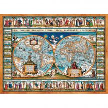 Puzzle  - Castorland - Carte du monde, 1639 - 2000 pièces