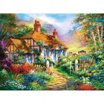 Puzzle  - Castorland - Cottage en forêt - 3000 pièces