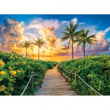 Puzzle  - Castorland - Lever de soleil à Miami - 3000 pièces