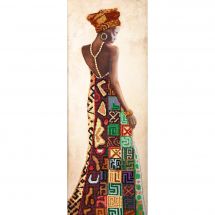 Kit de broderie avec perles - Charivna Mit - Princesse africaine