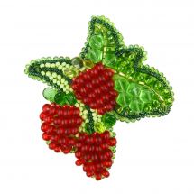 Kit de broderie avec perles - Charivna Mit - Broche fraises
