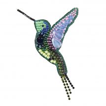 Kit de broderie avec perles - Charivna Mit - Broche colibri