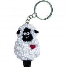 Kit de broderie avec perles - Charivna Mit - Porte-clefs mouton