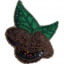 Kit de broderie avec perles - Charivna Mit - Broche Grains de café