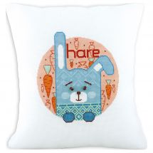 Kit de coussin à broder avec perles - Charivna Mit - Monde des animaux