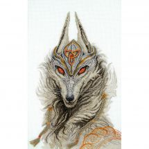 Kit broderie point de croix avec perles - Charivna Mit - Gardien du secret