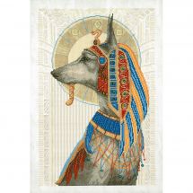 Kit broderie point de croix - Charivna Mit - Légendes d'Egypte - Chien
