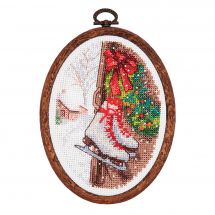 Kit broderie point de croix - Charivna Mit - Vacances de Noël