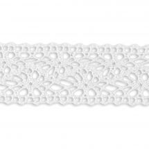 Dentelle au mètre - LMC - Dentelle blanche (2.5 cm)