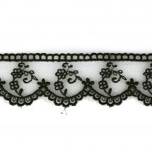 Dentelle au mètre - LMC - Dentelle verte (3 cm)