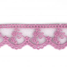 Dentelle au mètre - LMC - Dentelle framboise (3cm)