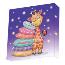 Kit de broderie Diamant enfant - Dotz Box - Oreiller Girafe