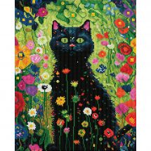 Kit de broderie Diamant - Diamond Dotz - Chat de jardin