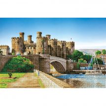 Kit de broderie Diamant - Diamond Dotz - Château de Conwy, Pays de Galles