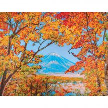 Kit de broderie Diamant - Diamond Dotz - Montagnes à l'automne