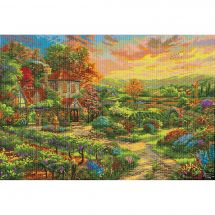 Kit de broderie Diamant - Diamond Dotz - Vivre au pays des vignes