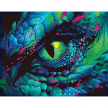 Kit de broderie Diamant - Diamond Dotz - Oeil de dragon néon
