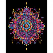 Kit de broderie Diamant - Diamond Dotz - Mandala néon