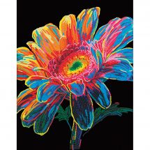 Kit de broderie Diamant - Diamond Dotz - Fleur néon