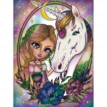 Kit de broderie Diamant - Diamond Dotz - Licorne