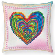 Kit de coussin broderie Diamant - Diamond Dotz - Amour