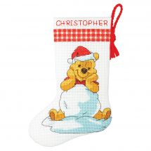 Kit de chaussette de Noël à broder - Dimensions - Winnie l'ourson