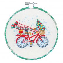 Kit de broderie sur tambour - Dimensions - Vélo de fêtes