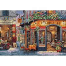 Kit point de croix - Dimensions - Bistro européen