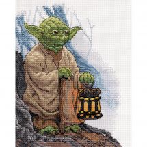Kit broderie point de croix - Dimensions - Yoda