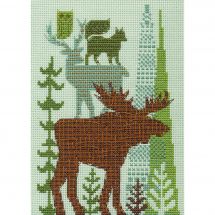 Kit broderie point de croix - Dimensions - Folklore forestier