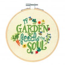 Kit de broderie sur tambour - Dimensions - Vers de jardin
