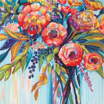 Kit de peinture par numéro - Dimensions - Célébration florale