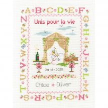 Kit broderie point de croix - DMC - Unis pour la vie