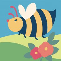 Kit de canevas pour enfant - DMC - Bertie l'abeille