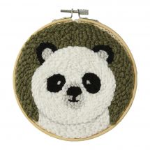 Kit broderie punch needle - DMC - Patrice le Panda