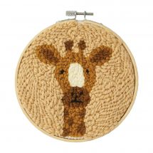 Kit broderie punch needle - DMC - Georgette la girafe