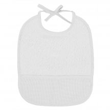 Kit broderie point de croix - DMC - Bavoir 0-3 mois - Blanc