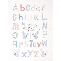 Kit de broderie sur tambour enfant  - DMC - Alphabet folk