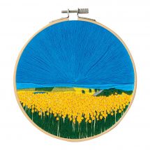 Kit de broderie sur tambour - DMC - Champs de tournesols